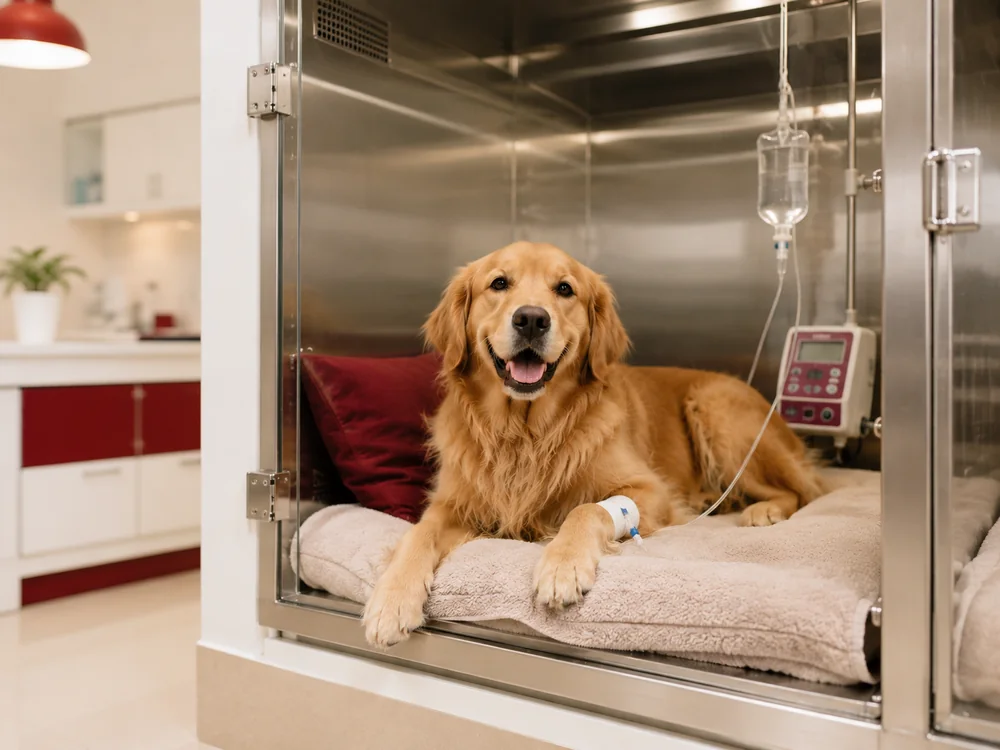 Hospitalización veterinaria con monitoreo